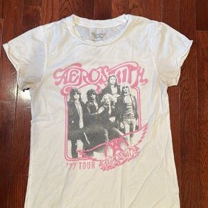 Recycled Karma Aerosmith band tee size medium